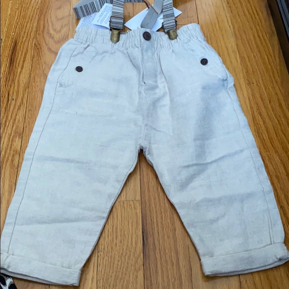 Baby pants with suspenders